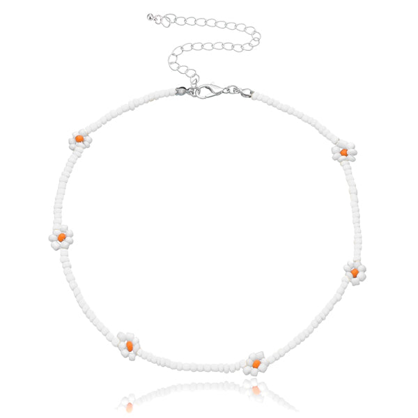 Sayulita Beaded Flower Necklace – Polkadots & Moonbeams LA
